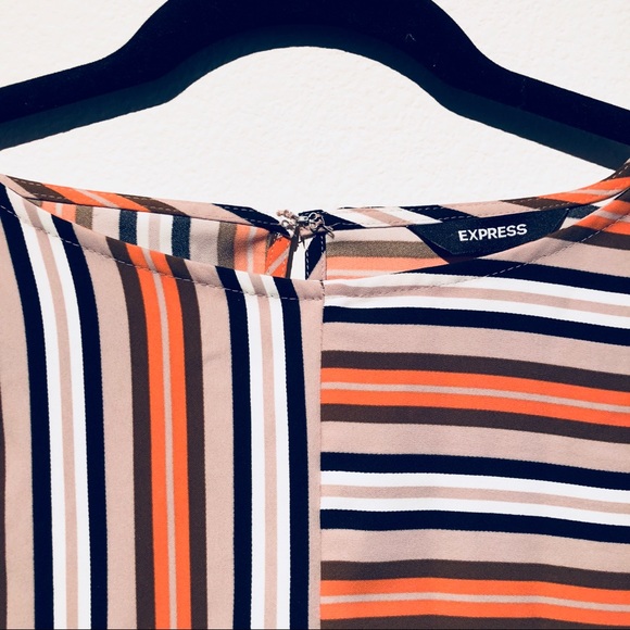 Horizontal/vertical Striped Couture Inspired Top - Picture 2 of 5